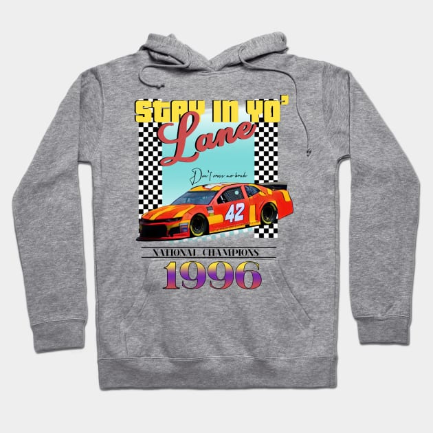 Vintage racing hoodie top